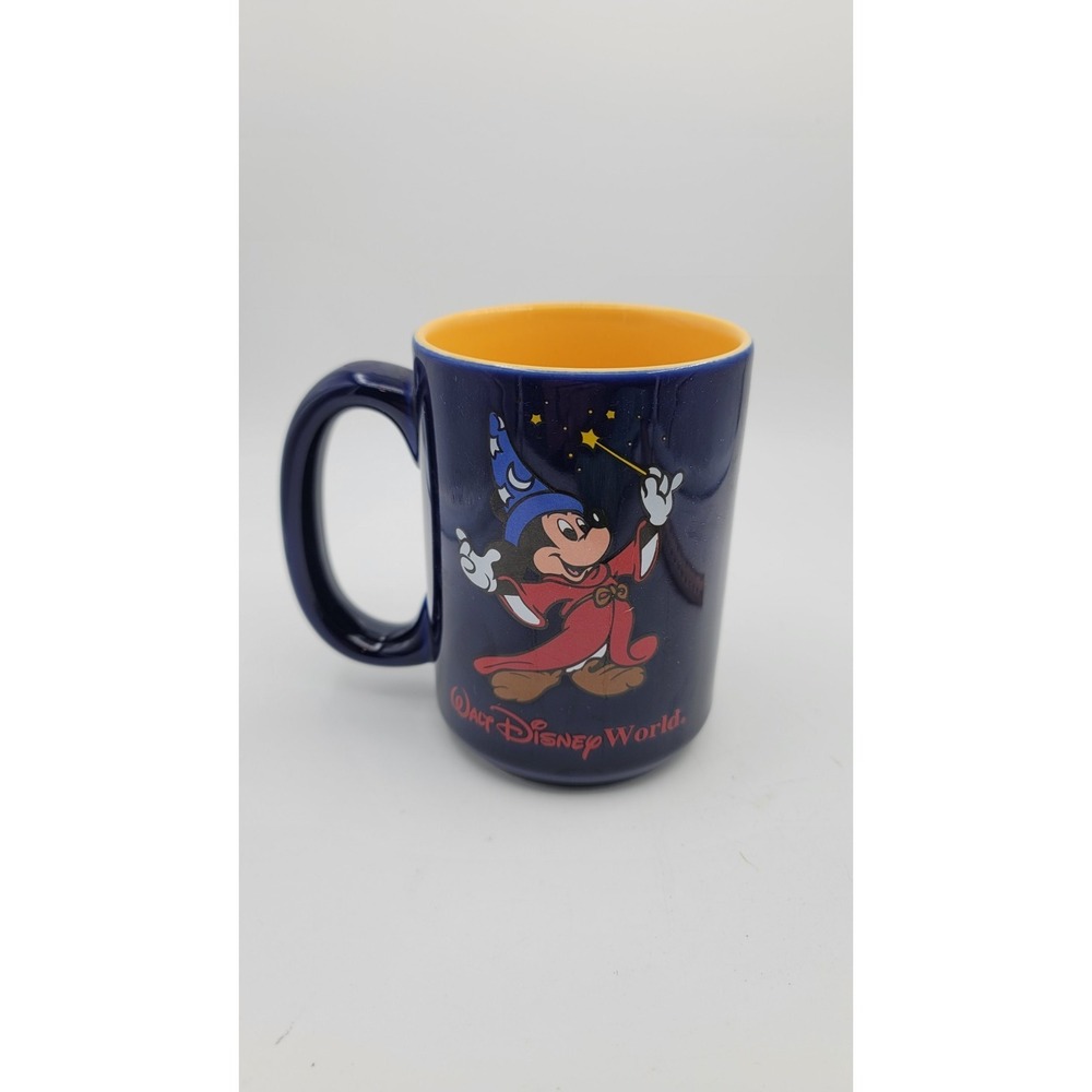 Walt Disney World Fantasia Mickey Mouse Wizard / Sorcerer Cobalt Blue Mug / Cup